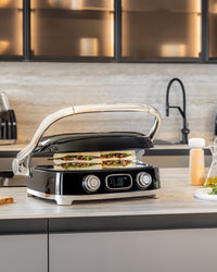 Smeg - Multifunktionsgrill | Schwarz | 50er Jahre | Kontaktgrill