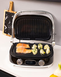 Smeg - Multifunktionsgrill | Schwarz | 50er Jahre | Kontaktgrill