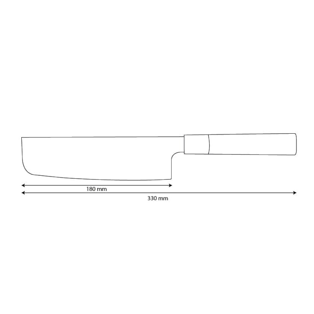 Shinrai Knives - Takumi Kaza Damascus Nakiri Messer 18 cm