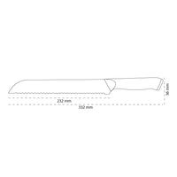 Shinrai Knives - Eclipse Series Damascus Brotmesser 20 cm