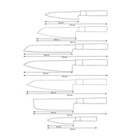Shinrai Knives – Takumi Kaza 7-teiliges Damastmesserset