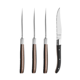 Amefa - Promo Steak 4 Steakmesser - Schwarz Amefa - 4-pcs Steak Knife Set Duo Colour in tray Steakmessen Amefa