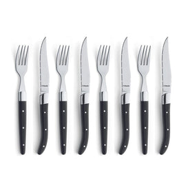 Amefa - Royal Steak 8-teiliges Steakmesserset - Schwarz Amefa - 8-pcs Steak Set black in magnet box Steakmessen Amefa