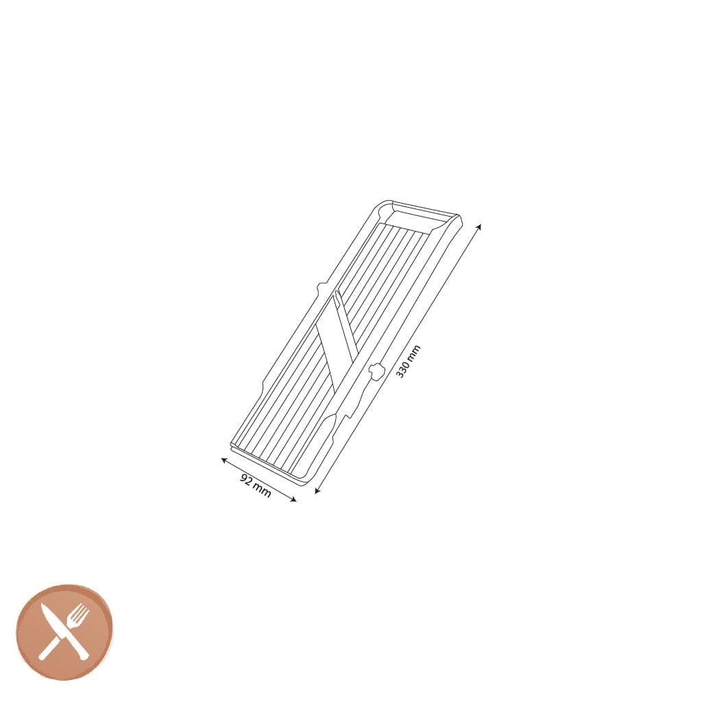 Benriner - Japanse Mandoline 6,4 cm met 3 messen Mandoline Benriner