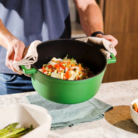 Cook & Pan - Cocotte en fonte écologique 24 cm - 4 litres