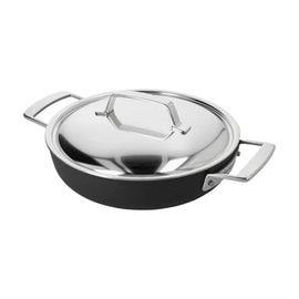 Demeyere - Alu Pro 5 Ceraforce Niedriger Kochtopf mit Deckel 24 cm Demeyere - Alu Pro 5 Ceraforce Lage kookpan met deksel 24 cm Demeyere