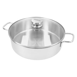 Demeyere - Apollo 7 Niedriger Kochtopf 28 cm mit Glasdeckel Demeyere - Apollo 7 Lage kookpan 28 cm met glasdeksel Demeyere