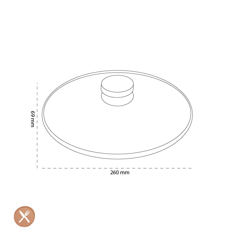 Demeyere - Glasdeksel 26 cm Pannendeksel Demeyere