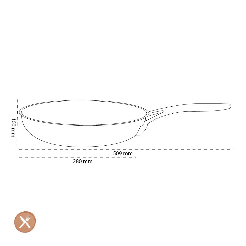 Demeyere - Industry 5 Koekenpan 28 cm Koekenpan Demeyere