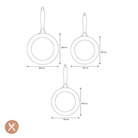 Ensemble de 3 poêles GreenPan - Geneva 18/24/28 cm