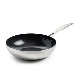 Green Pan – Genfer Wok mit Keramik-Antihaftbeschichtung, 28 cm GreenPan - Geneva Wok met keramische antiaanbaklaag 28cm Wokpan GreenPan