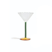 &Klevering - Coupe perle groen set van 2 Cocktail glazen &Klevering