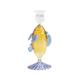&Klevering - Kerzenständer Fisch gelb &Klevering - Kandelaar vis geel Kandelaar &Klevering