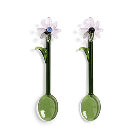 &Klevering - Löffel Flora Pink 2er Set &Klevering - Lepel flora roze set van 2 Lepels &Klevering