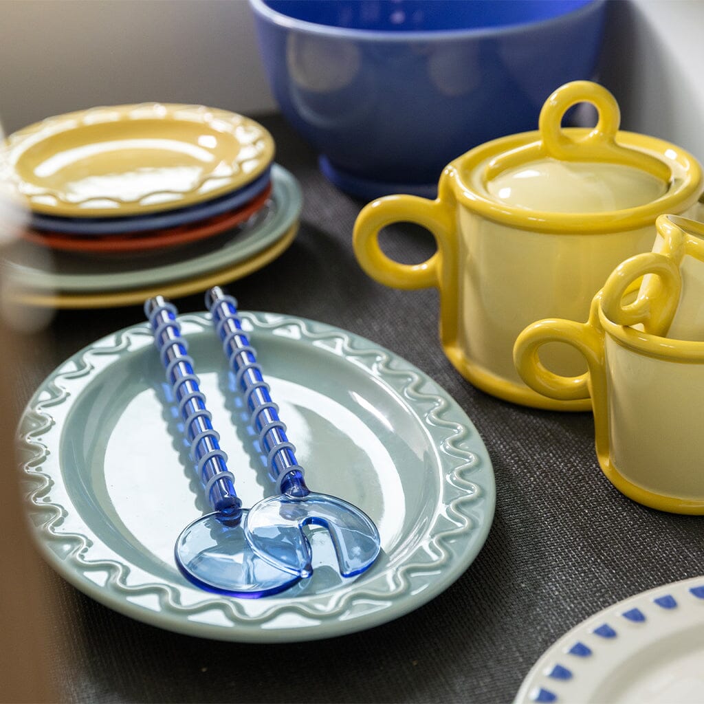 &Klevering - Saladebestek sling blauw Slabestek &Klevering