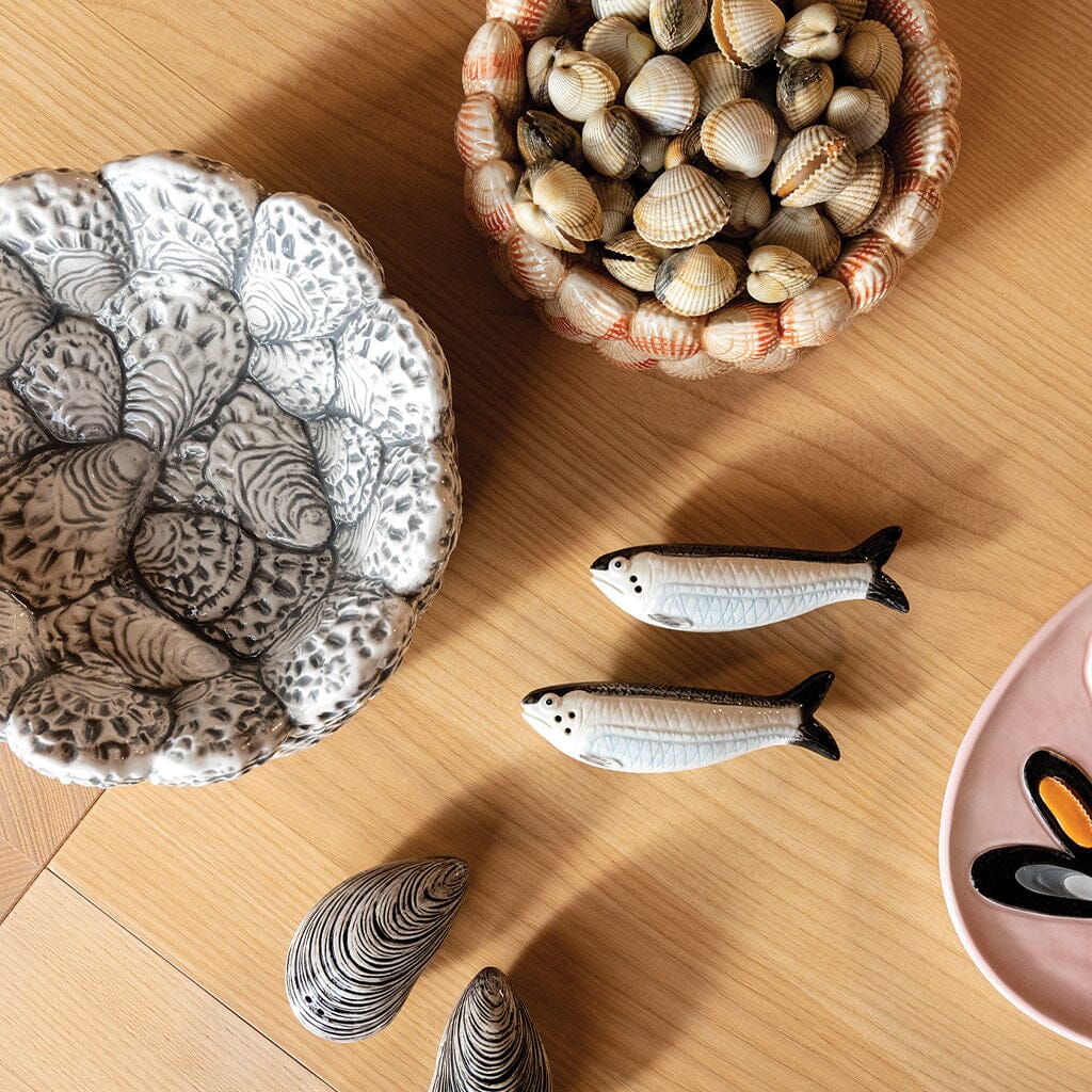 &Klevering - Zout & peper mossel Peper- en zout set &Klevering