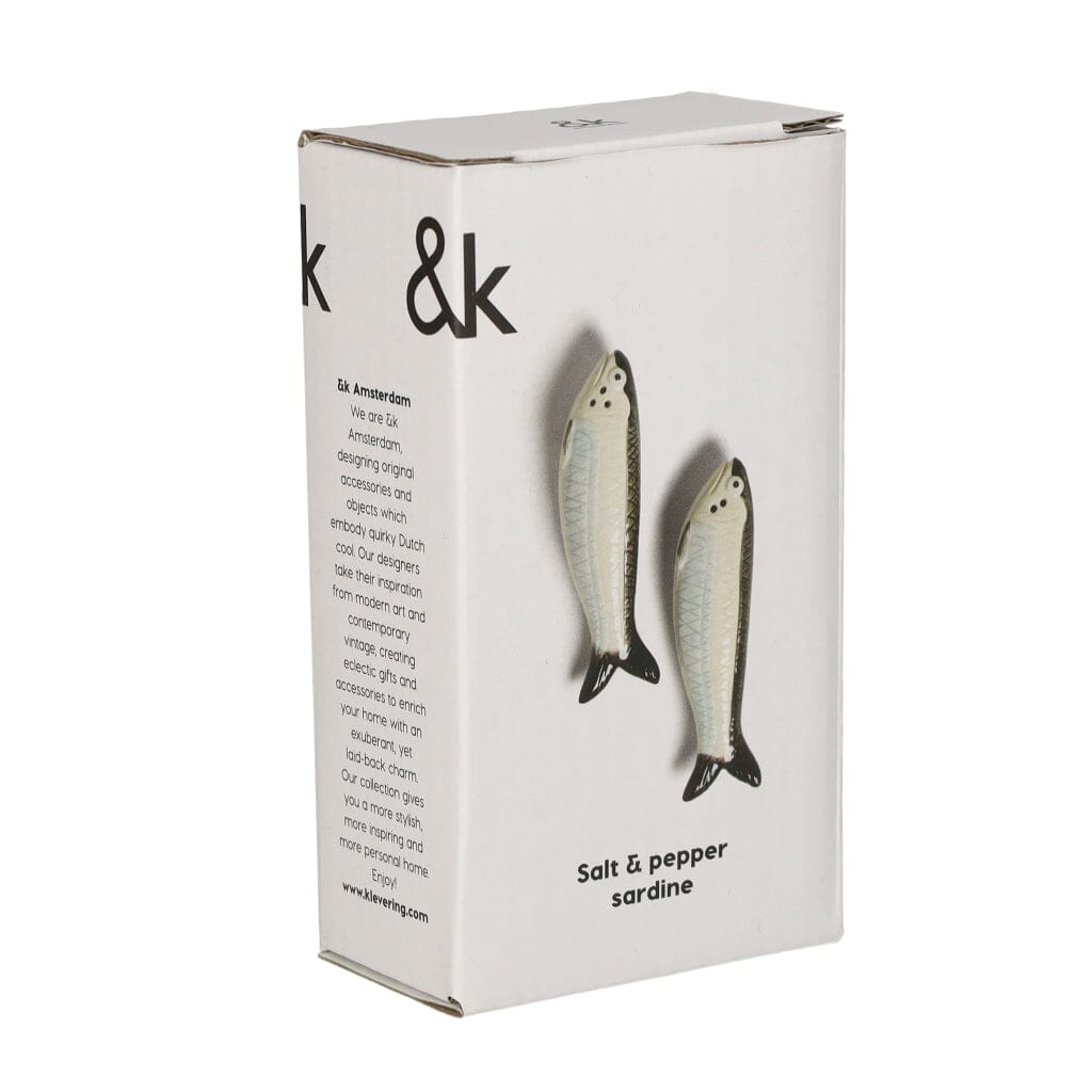 &Klevering - Zout & peper sardine Peper- en zout set &Klevering