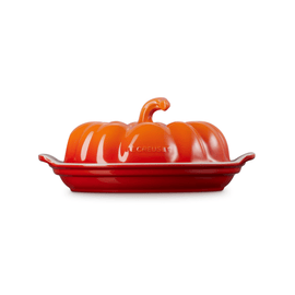 Le Creuset - Butterdose Kürbis Orange-Rot Le Creuset - Botervloot Pompoen Oranjerood Le Creuset