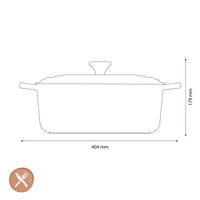 Le Creuset - Braadpan Ovaal in Geëmailleerd Gietijzer - Berry - 31 cm Braadpan Le Creuset