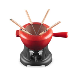 Le Creuset - Fondue-Set, auch für Käse Kirschenrot 20cm 2l Le Creuset - Fondueset, ook voor kaas Kersenrood 20cm 2l Le Creuset