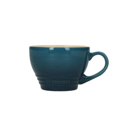LeCreuset - Große Cappuccinotasse Deep Teal 0,4l Le Creuset - Grote Cappuccino Mok Deep Teal 0,4l Mokken Le Creuset