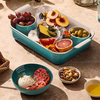 Le Creuset - Heritage Ovenschaal rechthoekig Blue Riviera 26 x 19 cm Ovenschaal Le Creuset