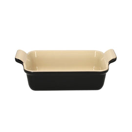 LeCreuset - Rechteckige Auflaufform Ebenholzschwarz 19x14cm 1,1l Le Creuset - Heritage Ovenschaal rechthoekig Ebbenzwart 19 x 14 cm Ovenschaal Le Creuset