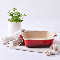 Plat à four rectangulaire Heritage Le Creuset, rouge cerise, 19 x 14 cm