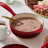 Le Creuset - Casserole Holly Collection ø 21 cm en fonte Rouge Casserole Le Creuset
