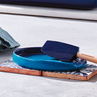 Le Creuset - Porte-cuillères ovale Azure 15 cm, porte-ustensiles de cuisine Le Creuset