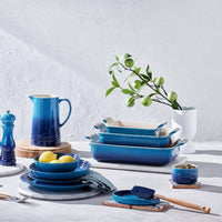 Le Creuset - Porte-cuillères ovale Azure 15 cm, porte-ustensiles de cuisine Le Creuset