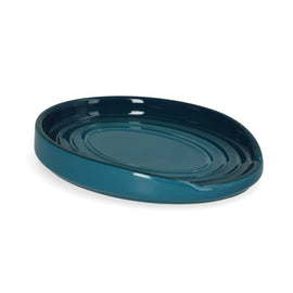 Le Creuset - Löffelhalter oval Deep Teal 15cm Le Creuset - Lepelhouder ovaal Deep Teal 15cm Keukengerei houder Le Creuset