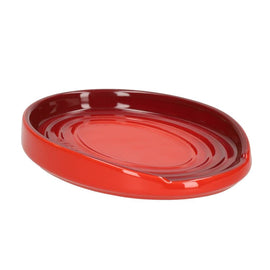 LeCreuset - Löffelhalter oval Kirschrot 15cm Le Creuset - Lepelhouder ovaal Kersenrood 15cm Lepelhouder Le Creuset