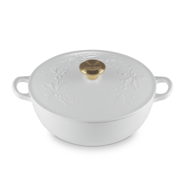 Le Creuset - Marmite Holly Cotton 26 cm 4,1 L Le Creuset - Marmite Holly Cotton 26 cm 4,1 L Braadpan Le Creuset