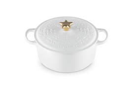 Le Creuset - Noel Kasserolle 4,2 Liter ø 24 cm Gusseisen Baumwolle Le Creuset - Noel braadpan 4,2 liter ø 24 cm gietijzer Cotton Braadpan Le Creuset
