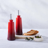 Le Creuset - Ensemble huilier-vinaigrier rouge cerise 20 x 9 cm 0,3 l - 2 pièces