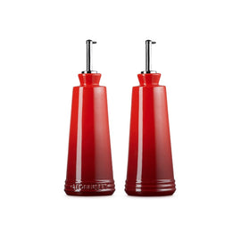 LeCreuset - Öl- und Essig-Set Kirschrot 20x9cm 0,3l Le Creuset - Olie- en Azijnset Kersenrood 20x9cm 0,3l - 2 stuks Olie en azijnstel Le Creuset