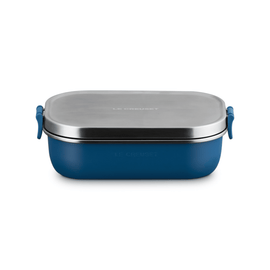 Le Creuset - Boîte à lunch On The Go 0,9 L bleu sarcelle profond Le Creuset - On The Go Lunchbox 0,9L Deep Teal Voedingscontainer Le Creuset