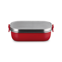 Le Creuset - On The Go Lunchbox 0,9L Kersenrood Voedingscontainer Le Creuset