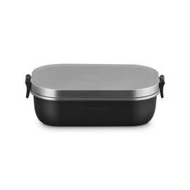 Le Creuset - Lunchbox On The Go 0,9 L Noir Mat Le Creuset - On The Go Lunchbox 0,9L Mat Zwart Voedingscontainer Le Creuset