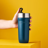 Le Creuset - Mug isotherme nomade 0,35 L, couleur bleu sarcelle foncé, bouteille isotherme Le Creuset
