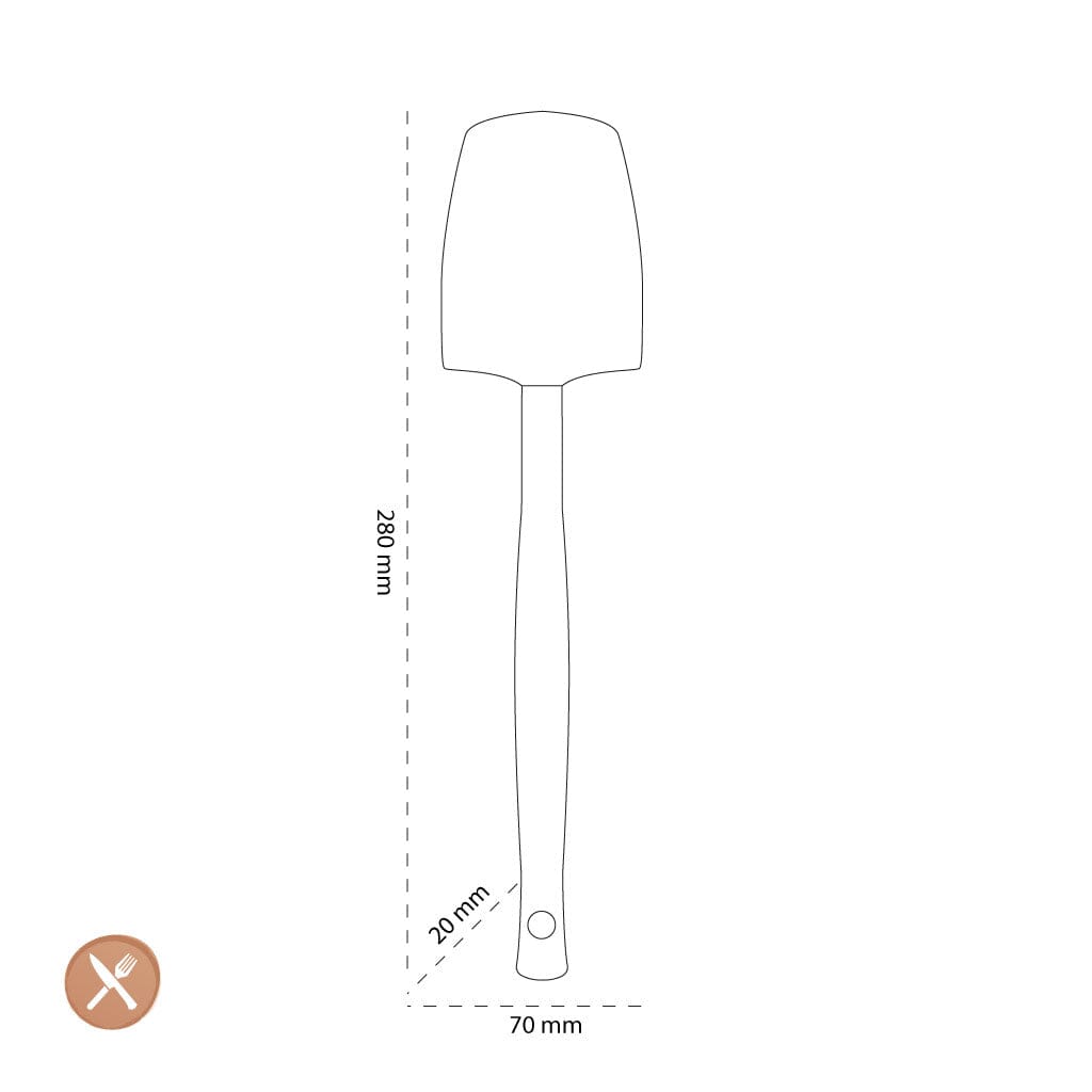 Le Creuset - Premium grote lepelspatel Azure Le Creuset