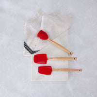 Le Creuset - Premium spatelset 3-delig Kersenrood Spatelset Le Creuset