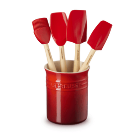 Le Creuset - Premium Pfannenwender-Set 5-teilig Kirschrot Le Creuset - Premium spatelset 5-delige Kersenrood Spatelset Le Creuset