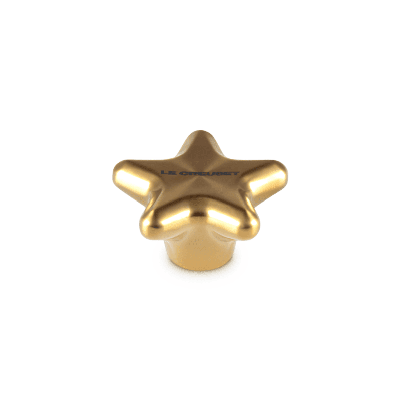 Le Creuset - RVS Knop - Ster - Goud - 5 cm Le Creuset