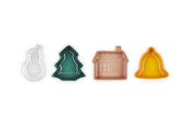 Le creuset – Weihnachtsschalen-Set aus Steingut, 4 Stück Le creuset - Schaaltjes Kerst Set van 4 in Aardewerk Schalen Le Creuset