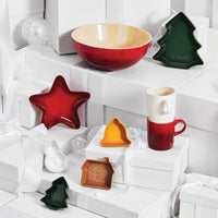 Le creuset - Schaaltjes Kerst Set van 4 in Aardewerk Schalen Le Creuset