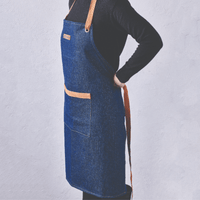 Le Creuset - Schort Denim 80x70cm Schort Le Creuset