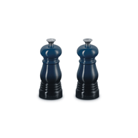 Le Creuset - Set van 2 Kleine Molens Nuit 11cm Peper- en Zoutmolen set Le Creuset