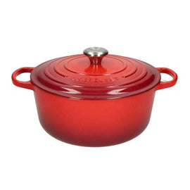 Le Creuset - Braten- / Schmortopf Signature rund Kirschrot 18cm 1,8l Le Creuset - Signature Braadpan Kersenrood 18 cm Braadpan Le Creuset